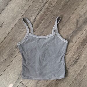 All Yoga Washed Alosoft Sweet Talker Tank in Cool Grey Wash - barely worn!